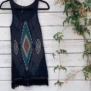 Mona B Tribal Print Knit Dress, S
